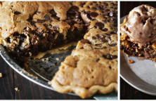 chocolate chips cookie taart